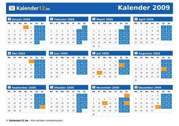 Kalender 2009