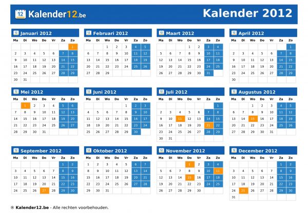 Kalender 2012