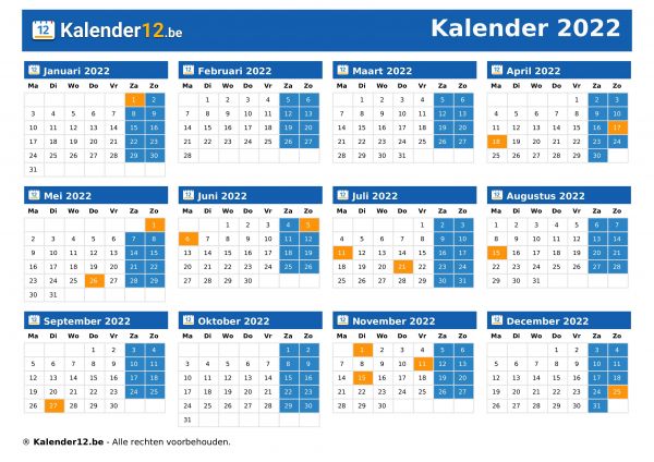 Kalender 2022