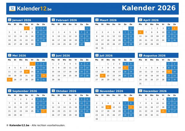 Kalender 2026