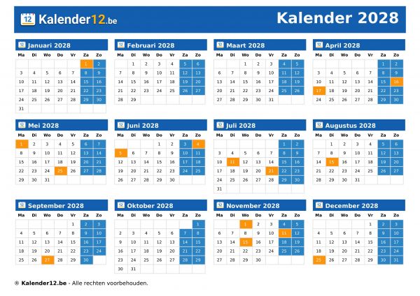 Kalender 2028