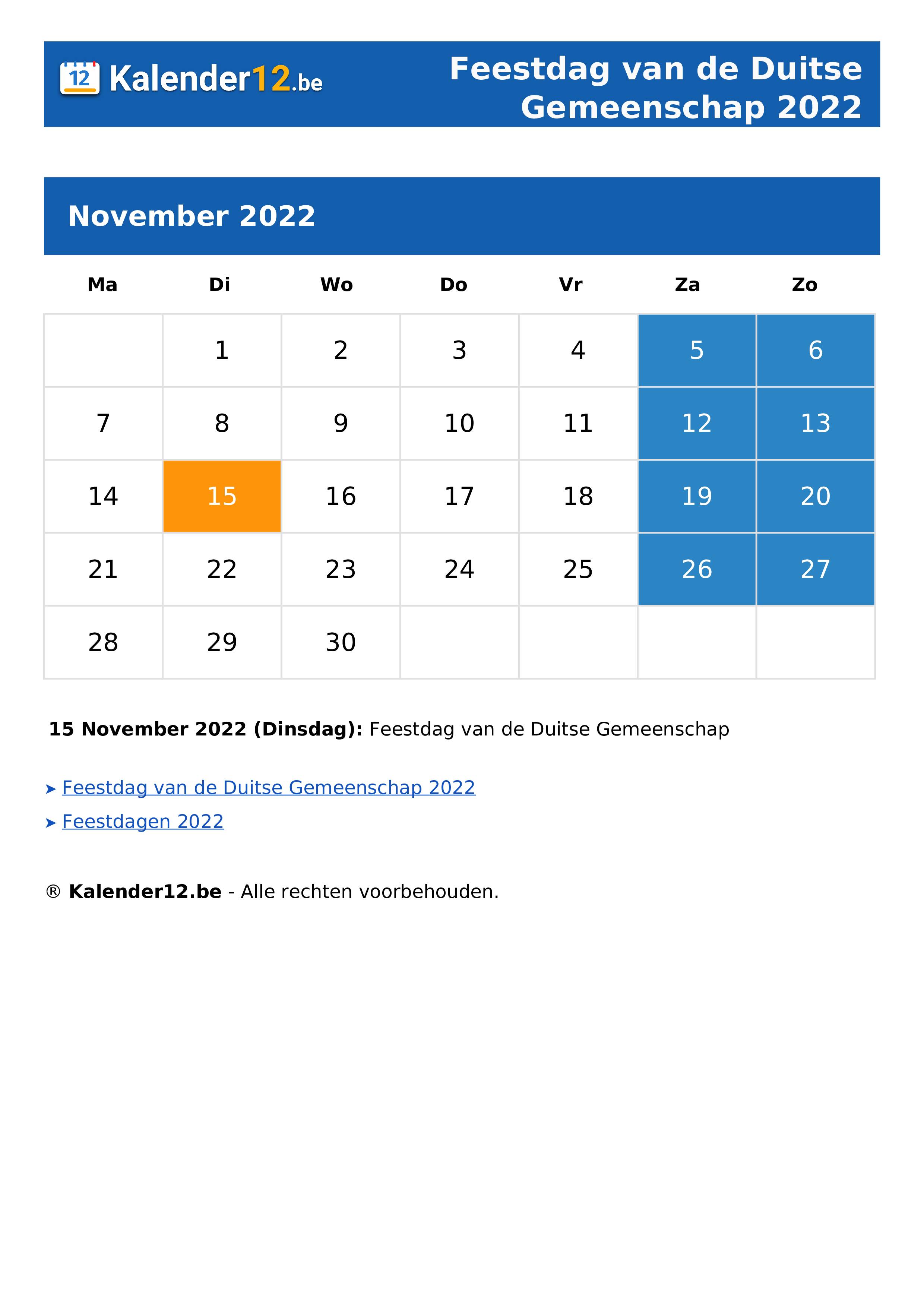 Feestdag van de Duitse Gemeenschap 2022